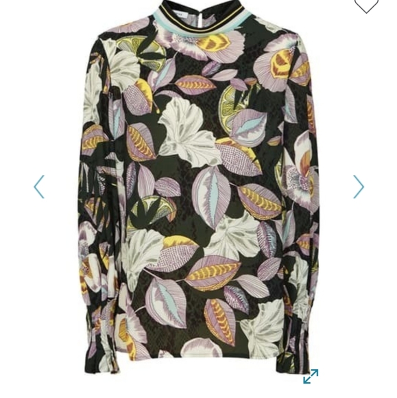 Reiss Tops - Reiss Flora Floral Top